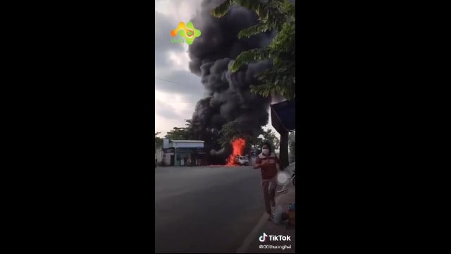 Cháy xe bồn chở xăng - Cai Lậy, Tiền Giang