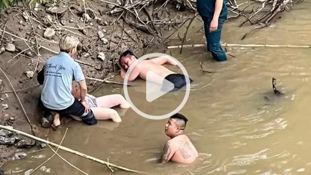 Lao xuống dòng nước chảy xiết cứu một phụ nữ nhảy cầu ở Đắk Lắk