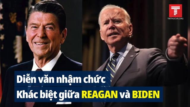 Sự khác biệt trong diễn văn nhậm chức của ông Reagan và ông Biden